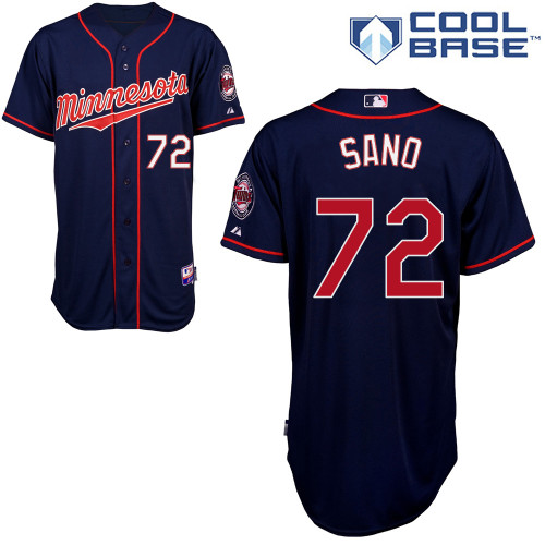 Miguel Sano #72 Youth Baseball Jersey-Minnesota Twins Authentic 2014 ALL Star Alternate Navy Cool Base MLB Jersey